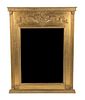 A Neoclassical Style Giltwood Over-Mantel Mirror 52 3/4 x 42 inches.