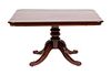 A Georgian Style Mahogany Breakfast Table Height 29 x width 53 3/4 x depth 47 1/2 inches.