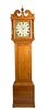 A George IV Tall Oak Case Clock Height 83 x width 19 x depth 9 1/2 inches.