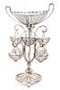 Sheffield Silver Plate Epergne Height 24 x width 14 inches.