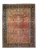 Antique Mohtasham Kashan Rug, 10' x 13'5" ( 3.05 x 4.09 M )