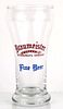 1948 Braumeister Fine Beer 6 Inch Tall Bulge Top ACL Drinking Glass Milwaukee, Wisconsin