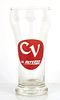 1957 Champagne Velvet Beer 5¾ Inch Tall Bulge Top ACL Drinking Glass Terre Haute, Indiana