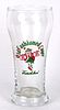 1952 Old Fashioned Lager Beer 6¼ Inch Tall Bulge Top ACL Drinking Glass Beaver Dam, Wisconsin