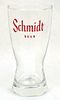 1956 Schmidt Beer 5¾ Inch Tall Bulge Top ACL Drinking Glass Saint Paul, Minnesota