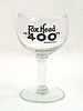 1954 Fox Head Beer 5½ Inch Tall Stemmed ACL Drinking Glass Waukesha, Wisconsin