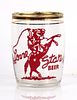 1949 Lone Star Beer 3¼ Inch Tall Barrel Glass San Antonio, Texas