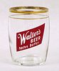 1960 Walter's Beer 3¼ Inch Tall Barrel Glass Pueblo, Colorado