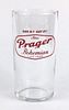 1957 Atlas Prager Beer 4¼ Inch Tall Straight Sided ACL Drinking Glass Chicago, Illinois