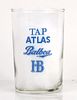 1933 Atlas/Balboa Beer 3½ Inch Tall Straight Sided ACL Drinking Glass Panama City, Panamá Province