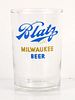 1951 Blatz Milwaukee Beer 3½ Inch Tall Straight Sided ACL Drinking Glass Milwaukee, Wisconsin