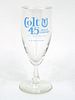1970 Colt 45 Malt Liquor 7½ Inch Tall Straight Sided ACL Drinking Glass Baltimore, Maryland
