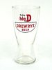 1962 Drewrys Beer 6½ Inch Tall ACL Drinking Glass South Bend, Indiana