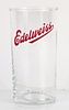1933 Edelweiss Beer 4¾ Inch Tall Straight Sided ACL Drinking Glass Chicago, Illinois