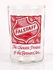 1969 Falstaff Beer (red) 3½ Inch Tall Straight Sided ACL Drinking Glass Saint Louis, Missouri