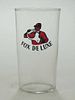 1937 Fox De Luxe 4¾ Inch Tall Straight Sided ACL Drinking Glass Chicago, Illinois