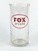 1953 Fox DeLuxe Beer 4¾ Inch Tall Straight Sided ACL Drinking Glass Chicago, Illinois