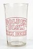 1933 Golden Glow Beer 4¾ Inch Tall Straight Sided ACL Drinking Glass Oakland, California