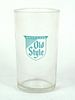 1960 Heileman's Old Style Beer 4¼ Inch Tall Straight Sided ACL Drinking Glass La Crosse, Wisconsin