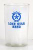 1938 Lone Star Beer 3¾ Inch Tall Straight Sided ACL Drinking Glass San Antonio, Texas