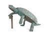 A Bronze Model of a Tortoise Height 11 inches.