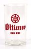 1947 Oltimer Beer 4 Inch Tall Straight Sided ACL Drinking Glass Belleville, Illinois