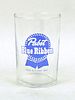 1955 Pabst Blue Ribbon Beer 3½ Inch Tall Straight Sided ACL Drinking Glass Milwaukee, Wisconsin