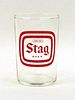 1967 Stag Beer 3½ Inch Tall Straight Sided ACL Drinking Glass Belleville, Illinois