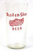 1933 Wooden Shoe Beer 4½ Inch Tall Straight Sided ACL Drinking Glass Minster, Ohio