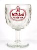 1953 Mitchell's Premium Beer 6 Inch Tall Thumbprint ACL Glass Goblet El Paso, Texas