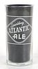 1941 Atlantic Ale 4¾ Inch Tall Straight Sided ACL Drinking Glass Atlanta, Georgia