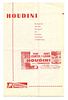 Houdini, Harry. Icelandic Houdini Movie Brochure. Iceland, ca. 1953. Bi-fold pictorial brochure for