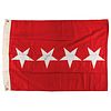 William Westmoreland Signed United States Army &#39;Four Star&#39; General Rank Flag