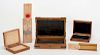[Wooden Tricks] Four Vintage Wooden Magic Tricks. Including two wooden coin slides (one Japanese wit
