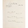 British Notables Signed Guest Book from W. &amp; D. Downey