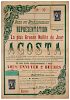 Meynier, Agosta. Agosta. Dax: V. Dusseque, ca. 1920. Oversize poster advertising a lecture by the ma