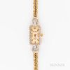 Lucien Piccard 14kt Gold and Diamond Cocktail Watch