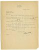 Houdini, Harry. Typed Letter Signed, сHoudini,о to R.W. Lull. [New York]: October 5, 1922. On one 4t