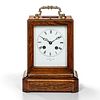 French Rosewood and String-inlaid Carriage Clock
