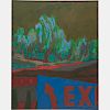 William Schock (1913-1976) Exit, Oil on canvas,