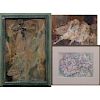 A Group of Three Works by Various Artists, 20th Century,