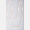 A Cultured Pearl Single Strand Necklace,