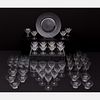 A Miscellaneous Collection of Crystal and Blown Glass Stemware, 20th Century.
