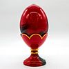 2pc Royal Doulton Flambe Egg with Stand