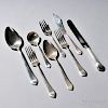 Gorham "Mothers" Pattern Sterling Silver Flatware Service, Providence, early to mid-20th century, twelve each: soupspoons, spreaders, f