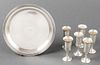 Cartier Sterling Silver Cordials & Tray