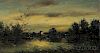 Attributed to Karl Daubigny (French, 1846-1886)      Landscape at Dusk