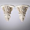Pair of Mintons Parian Wall Brackets