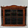 Dutch Marquetry Fruitwood Hanging Wall Cabinet