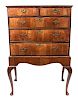 * A George I Walnut Chest on Stand Height 55 3/4 x width 37 1/2 x depth 20 1/2 inches.
